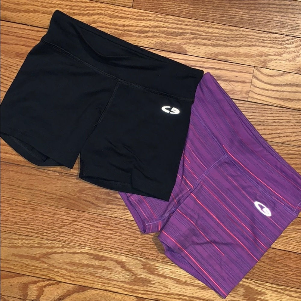 Two pairs Girls Sz M Champion DUODRY sport shorts